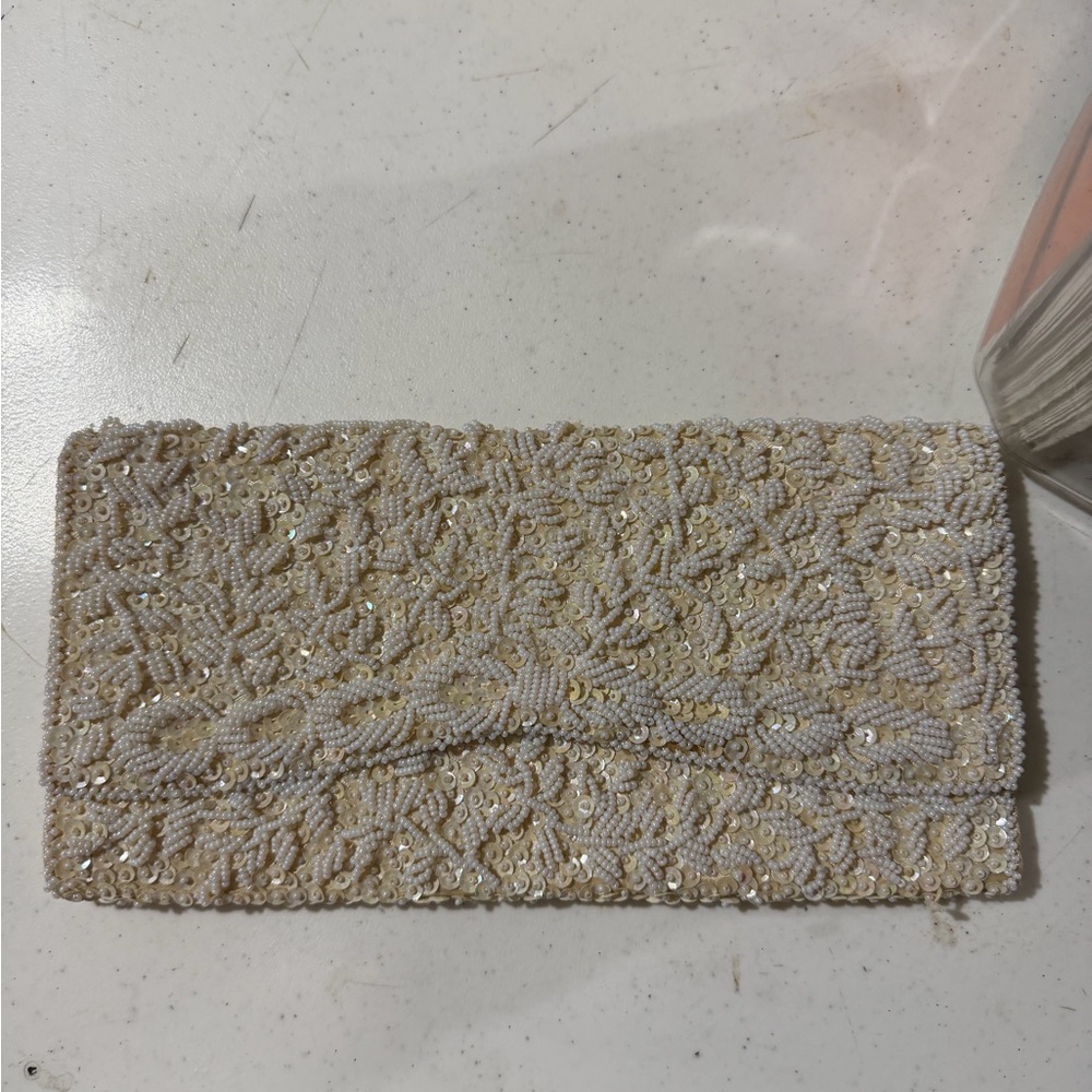 Vintage Beaded Clutch – Jordan Marsh (Made in Hong Kong)